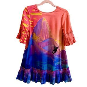 NWT Stella McCartney kids Girls Disney Fantasia Mount Olympus Dress.  Size 5